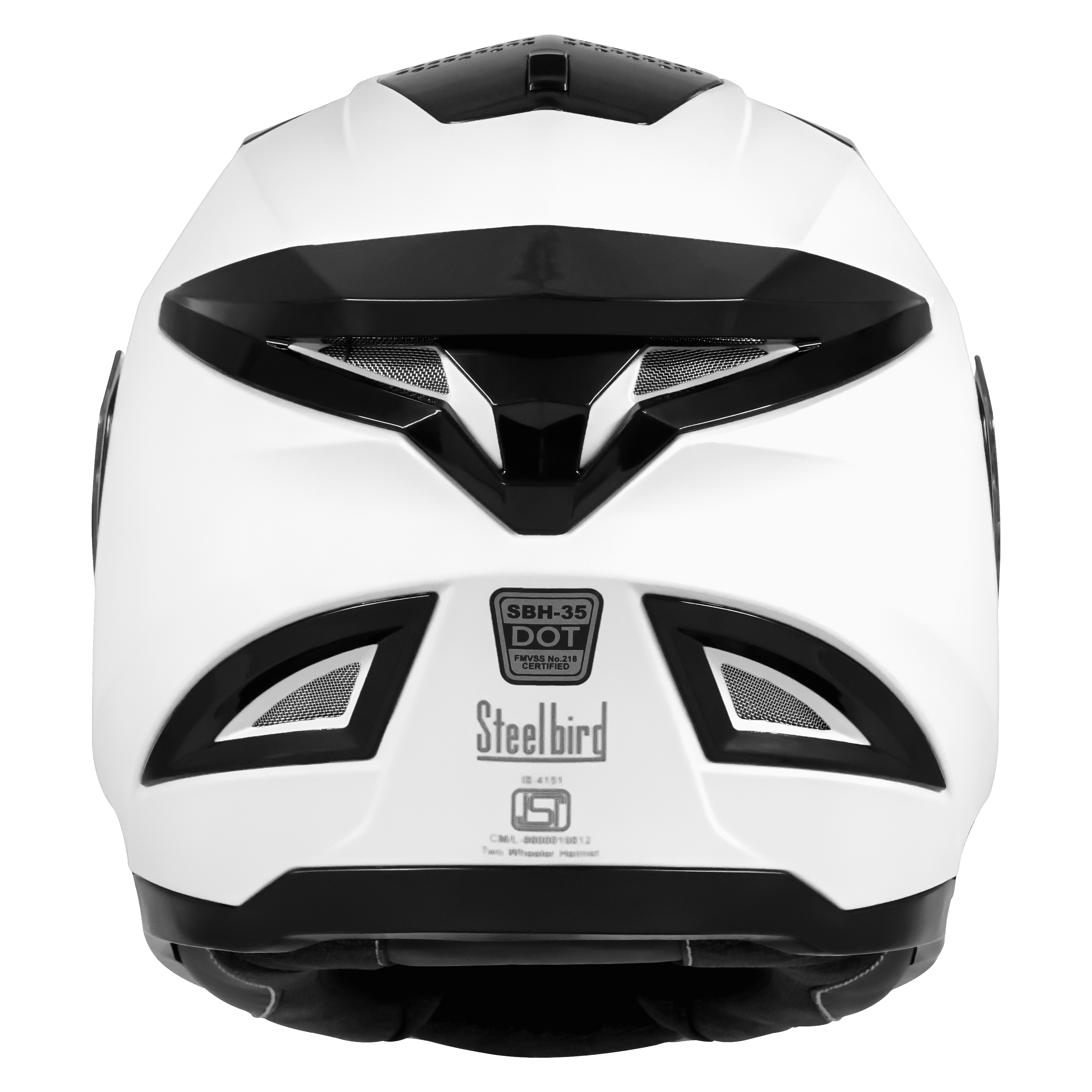 SBH-35 DOT ROBOT 2.0 GLOSSY WHITE